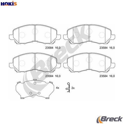 Set pastiglie freno - set,